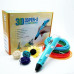 3D ручка Smart 3D Pen 2 c LCD дисплеєм. Колір блакитний