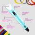 3D ручка Smart 3D Pen 2 c LCD дисплеєм. Колір блакитний
