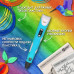 3D ручка Smart 3D Pen 2 c LCD дисплеєм. Колір блакитний