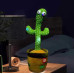 Танцюючий кактус співаючий 120 пісень з підсвічуванням Dancing Cactus TikTok іграшка Повторюшка кактус