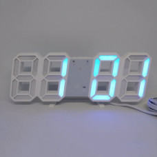 Годинник настільний LY-1089 з білим підсвічуванням LED синій