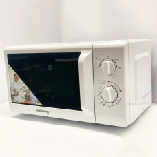 Мікрохвильова піч Rainberg RB-7151 20 л 1200W 5 рівнів потужності 8 режимів. Колір: білий